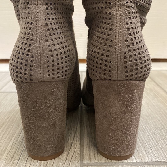 NEW Vince Camuto Secillia Perforated Suede High Boot Size 6 - Picture 8 of 14